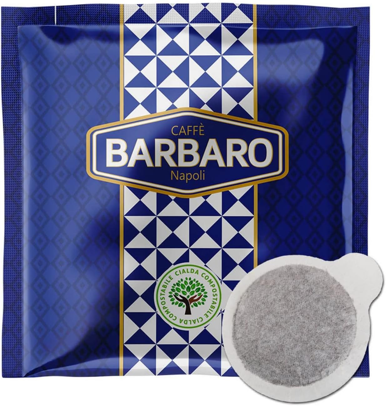 CAFFE' BARBARO 140 Cialde Carta Filtro 44 mm Miscela Dolce, Cremoso, Cioccolattoso Visita lo Store di CAFFE' BARBARO Napoli