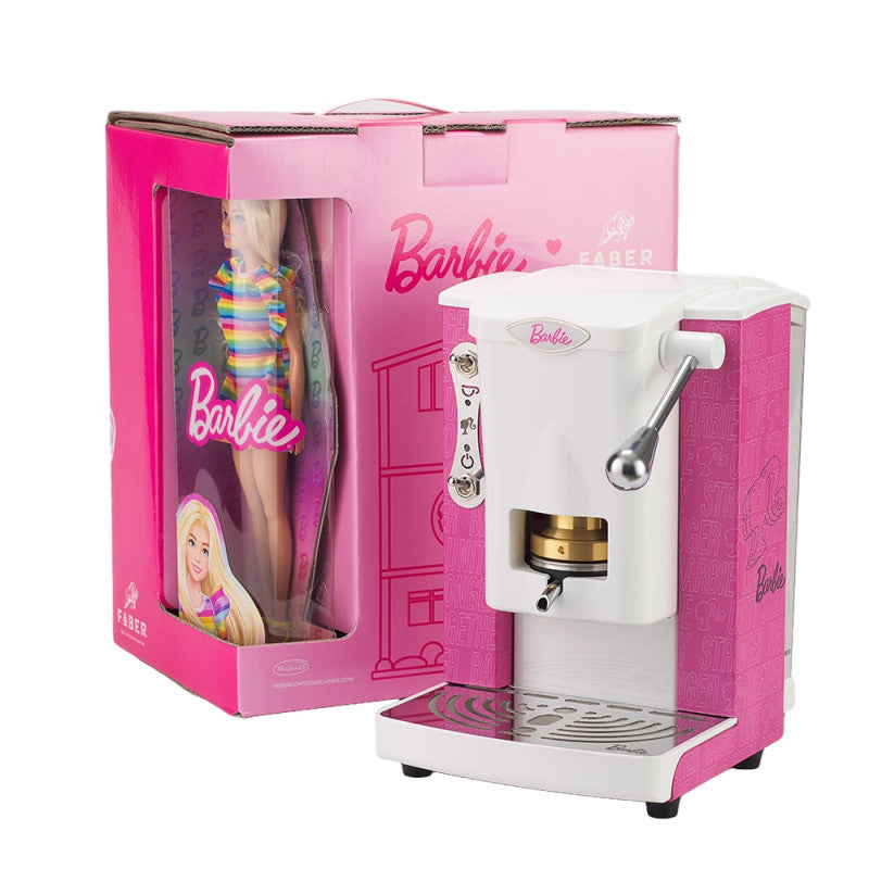 MACCHINA DA CAFFE' A CIALDE PICCOLA SLOT BARBIE EDITION PATTERN PINK ROSA (BRB03