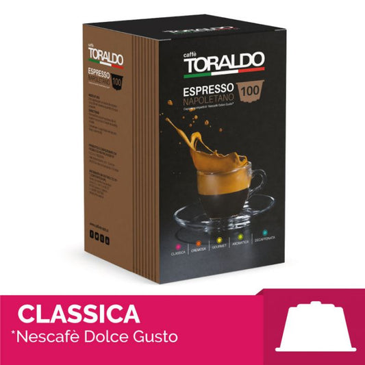 100 Capsule Caffè Toraldo compatibile Dolce Gusto miscela CLASSICA