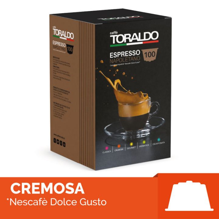 Capsule Caffè Toraldo compatibile Dolce Gusto miscela CREMOSA