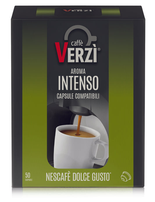 50 Capsule Caffè Verzi compatibile Dolce Gusto miscela AROMA INTENSO