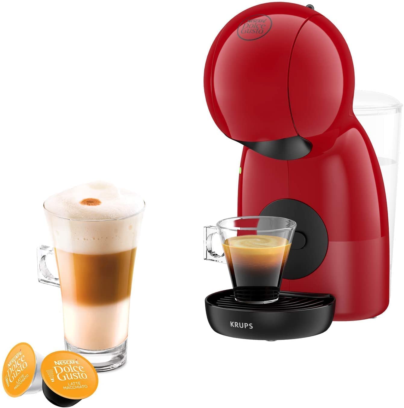 KRUPS PICCOLO XS - Macchina da Caffè a Capsule sistema DOLCE GUSTO