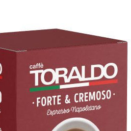 Cialde E.s.e. 44 mm Caffè Toraldo miscela FORTE & CREMOSA