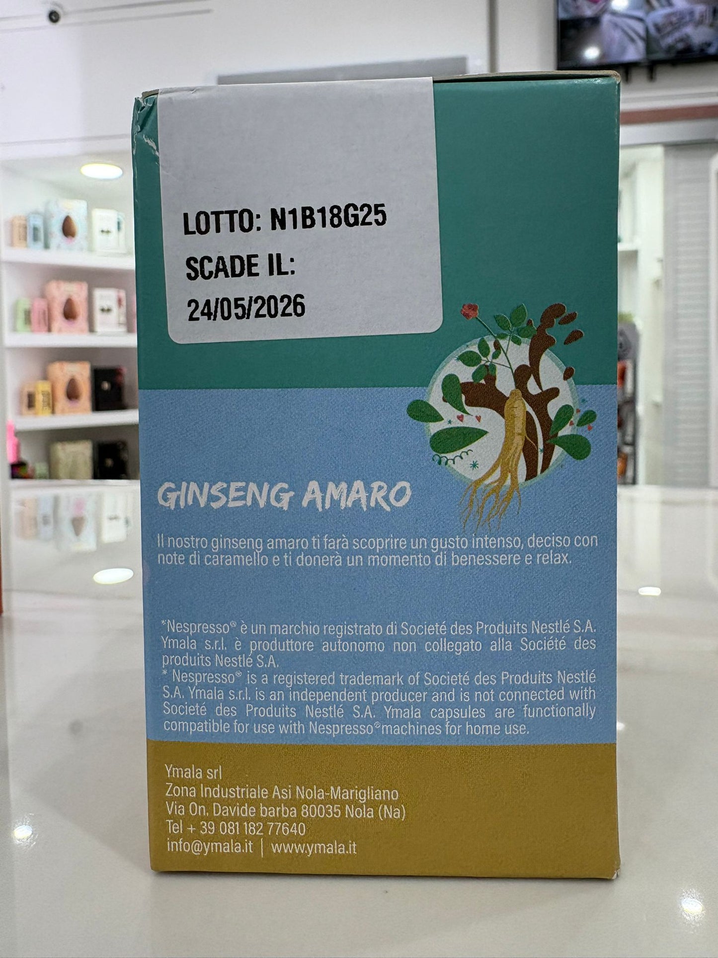 10 CPS YMALA NESPRESSO GINSENG AMARO