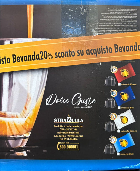 Caffe Condore 100 capsule dolce gusto miscela corposa e cremosa