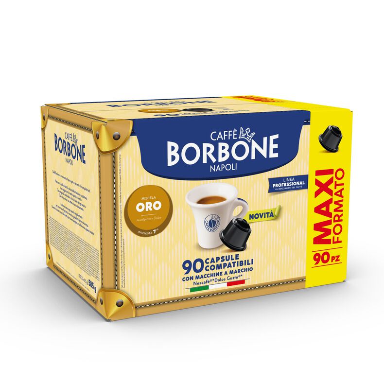 45 Capsule Borbone Compatibili con Macchine da Caffè Nescafè®* Dolce Gusto®* Miscela ORO