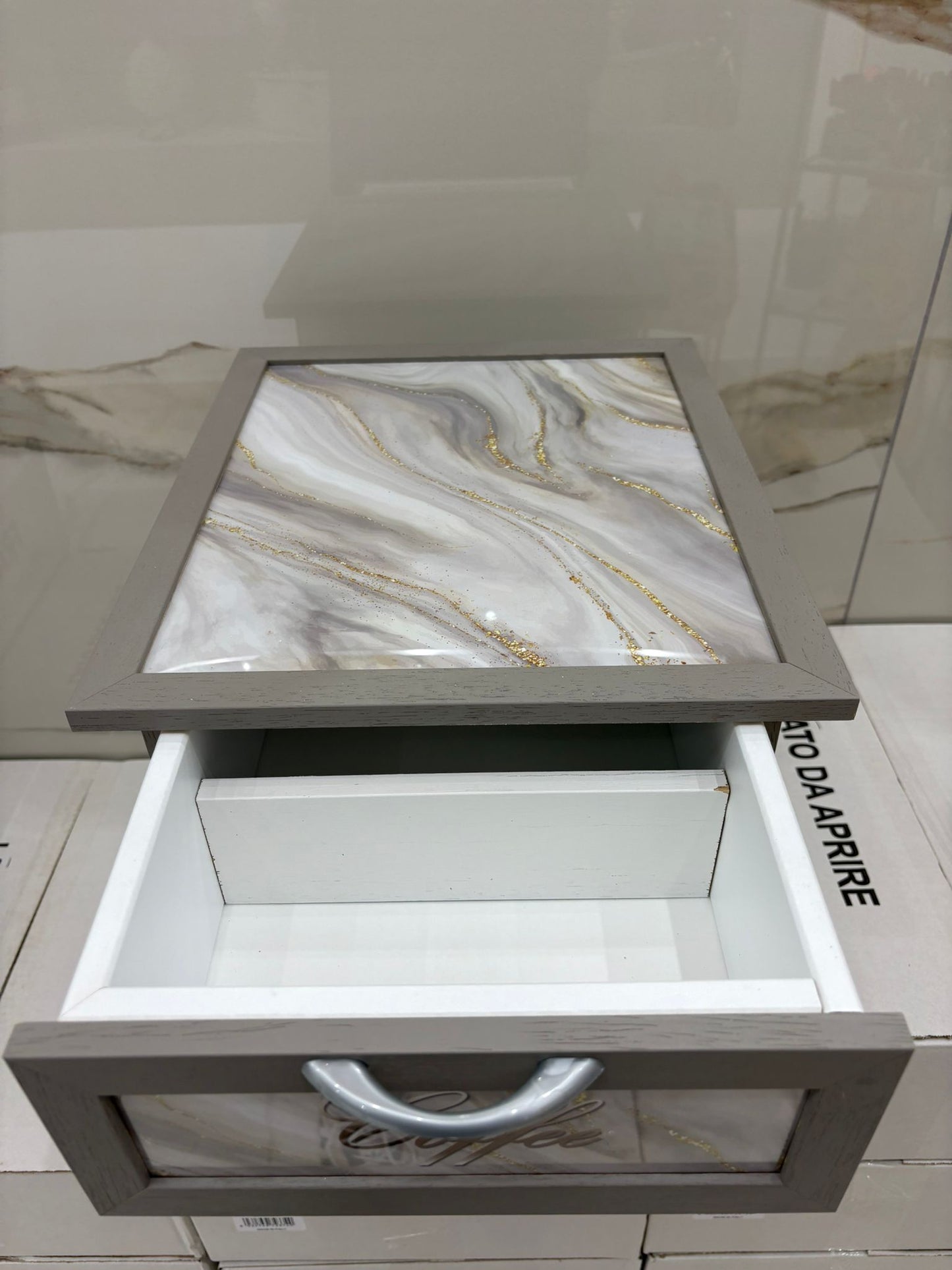 CASSETTO PORTA CIALDE O CAPSULE TORTORA