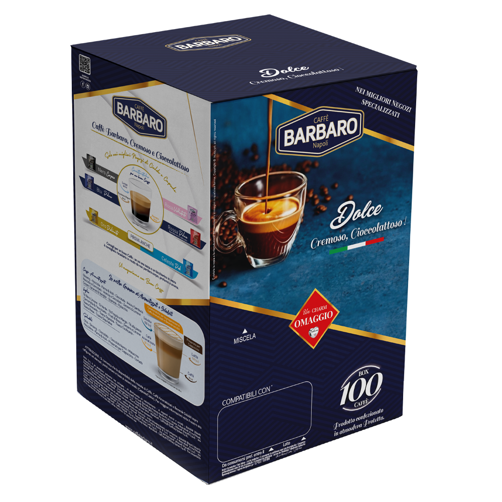 Capsule Caffè Barbaro compatibili con macchine da caffè a marchio Uno System