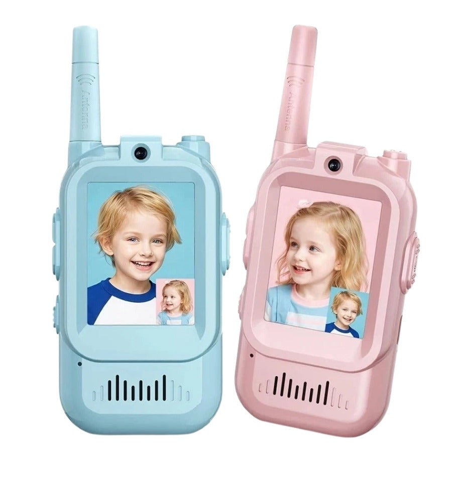 Video Walkie Talkie Ricaricabili Bambini Campeggio Videochiamata Fotocamera