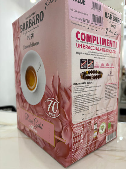 70 Cialde barbaro rosa Gold