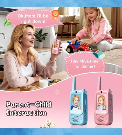 Video Walkie Talkie Ricaricabili Bambini Campeggio Videochiamata Fotocamera