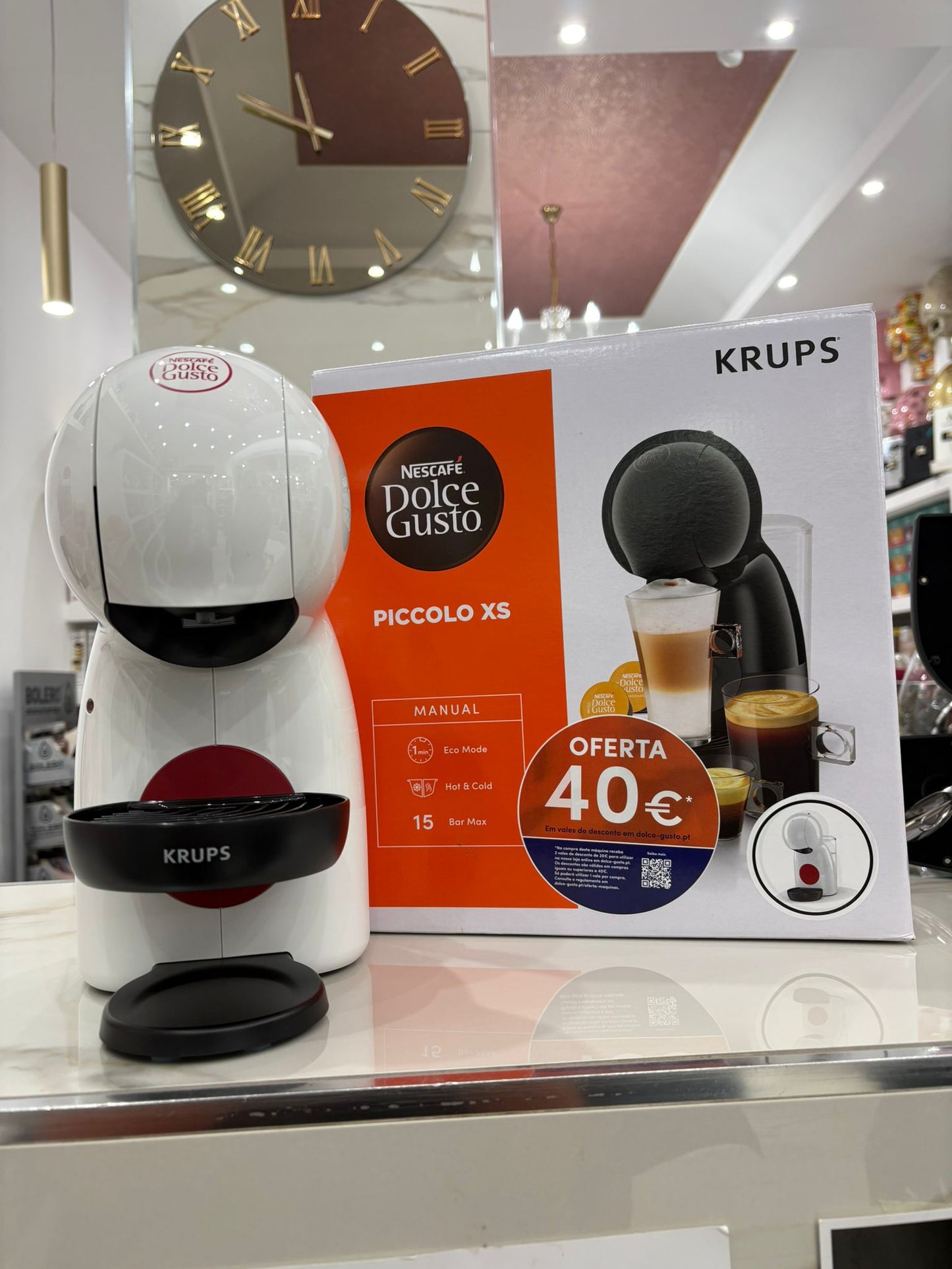 Krups XS Piccolo Bianca Macchina caffè