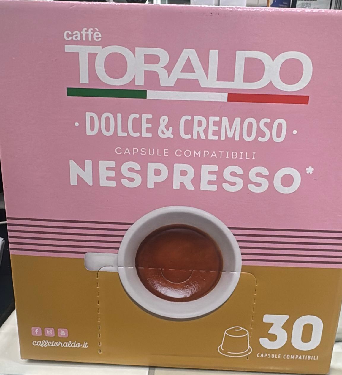 30 CPS TORALDO DOLCE NESPRESSO