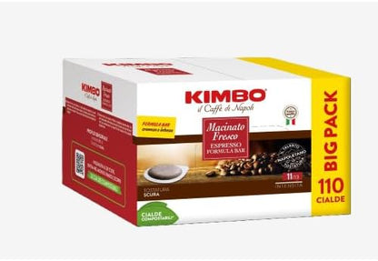 Kimbo Cialde Caffè Compostabili ESE  110 Cialde - Macinato Fresco