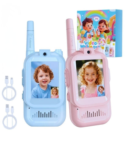 Video Walkie Talkie Ricaricabili Bambini Campeggio Videochiamata Fotocamera