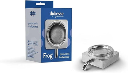 Portacialda in Alluminio Compatibile Diddiesse Frog Macchine da Caffè Cialde 44 mm – Completo di Filtro Inox e Beccuccio, Montaggio Rapido, Estrazione Stabile