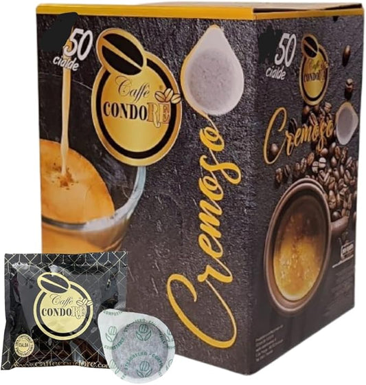 Caffè CondoRE' Cialde ESE 44mm  1 Box DA 50 pz Miscela Cremoso Artigianale Siciliano Torrefatto da Maestri