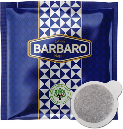 CAFFE' BARBARO 140 Cialde Carta Filtro 44 mm Miscela Dolce, Cremoso, Cioccolattoso Visita lo Store di CAFFE' BARBARO Napoli