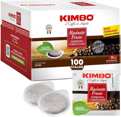 Kimbo Cialde Caffè Compostabili ESE  110 Cialde - Macinato Fresco