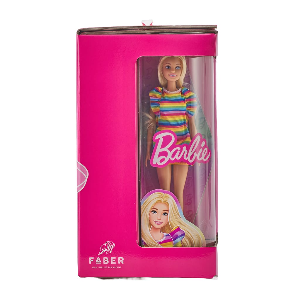 MACCHINA DA CAFFE' A CIALDE PICCOLA SLOT BARBIE EDITION PATTERN PINK ROSA (BRB03