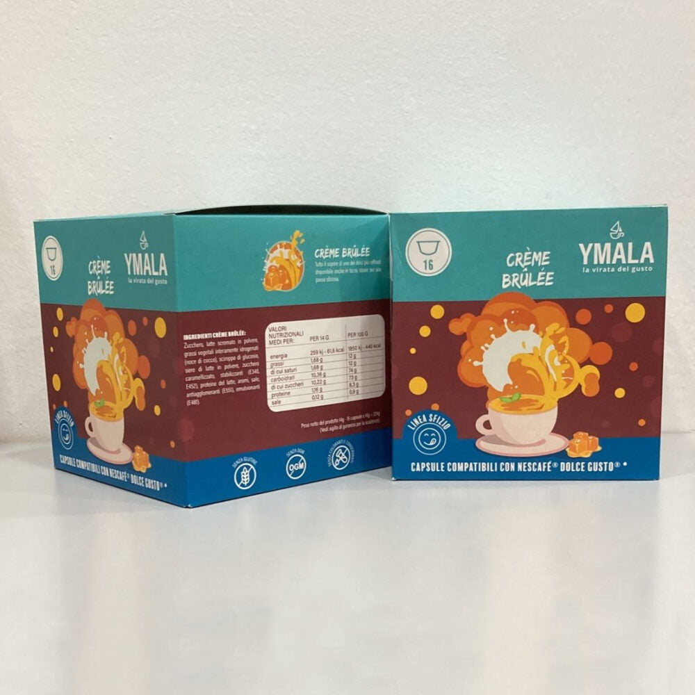16 Capsule Compatibili Nescafè Dolce Gusto Ymala  crem brulee