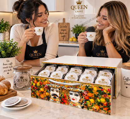 Cassetto Porta Cialde Queen Caffè – Eleganza e Stile Siciliano