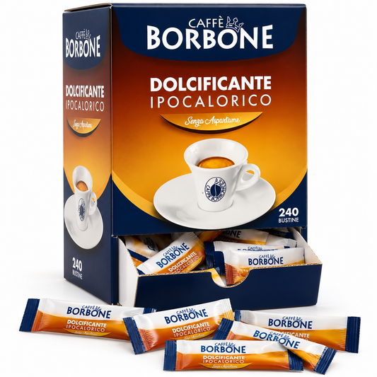 Caffè Borbone Dolcificante Ipocalorico – 240 Bustine Senza Aspartame