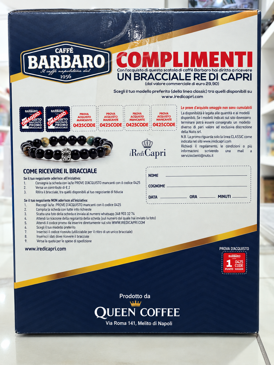 Caffè Barbaro Dolce Cremoso Cioccolattoso – 60 Capsule Compatibili Nespresso® – Gusto Intenso
