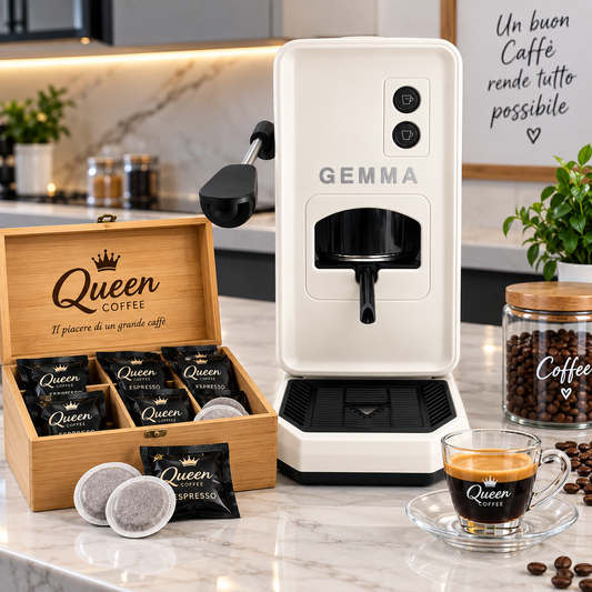 Macchina da Caffè a Cialde GEMMA BIANCA – Elegante, Compatta e Professionale