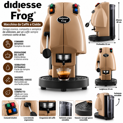 Macchina da Caffè a Cialde Didiesse Frog – Design Compatto e Iconico (Copia)