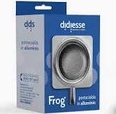 Portacialda in Alluminio Compatibile Diddiesse Frog Macchine da Caffè Cialde 44 mm – Completo di Filtro Inox e Beccuccio, Montaggio Rapido, Estrazione Stabile
