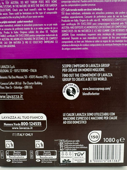 150  CIALDE CAFFE' LAVAZZA GRAND ESPRESSO INTENSO