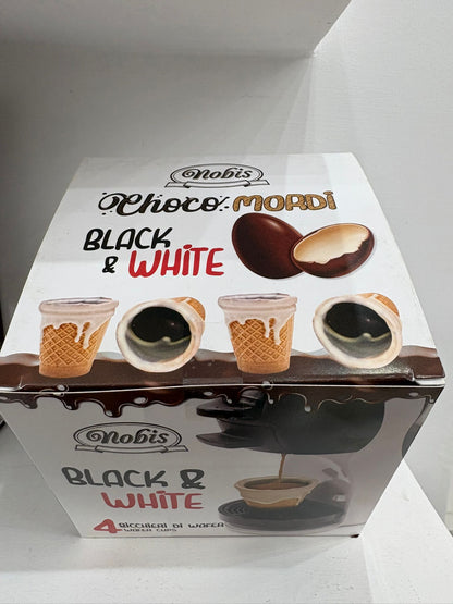 NOBIS CHOCO MORDI BLACK WHITE 4pz