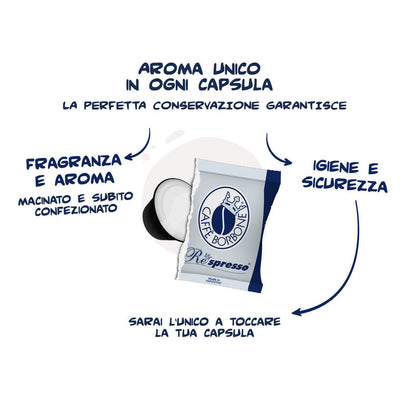 Capsule Borbone Compatibili NESPRESSO Miscela DEK