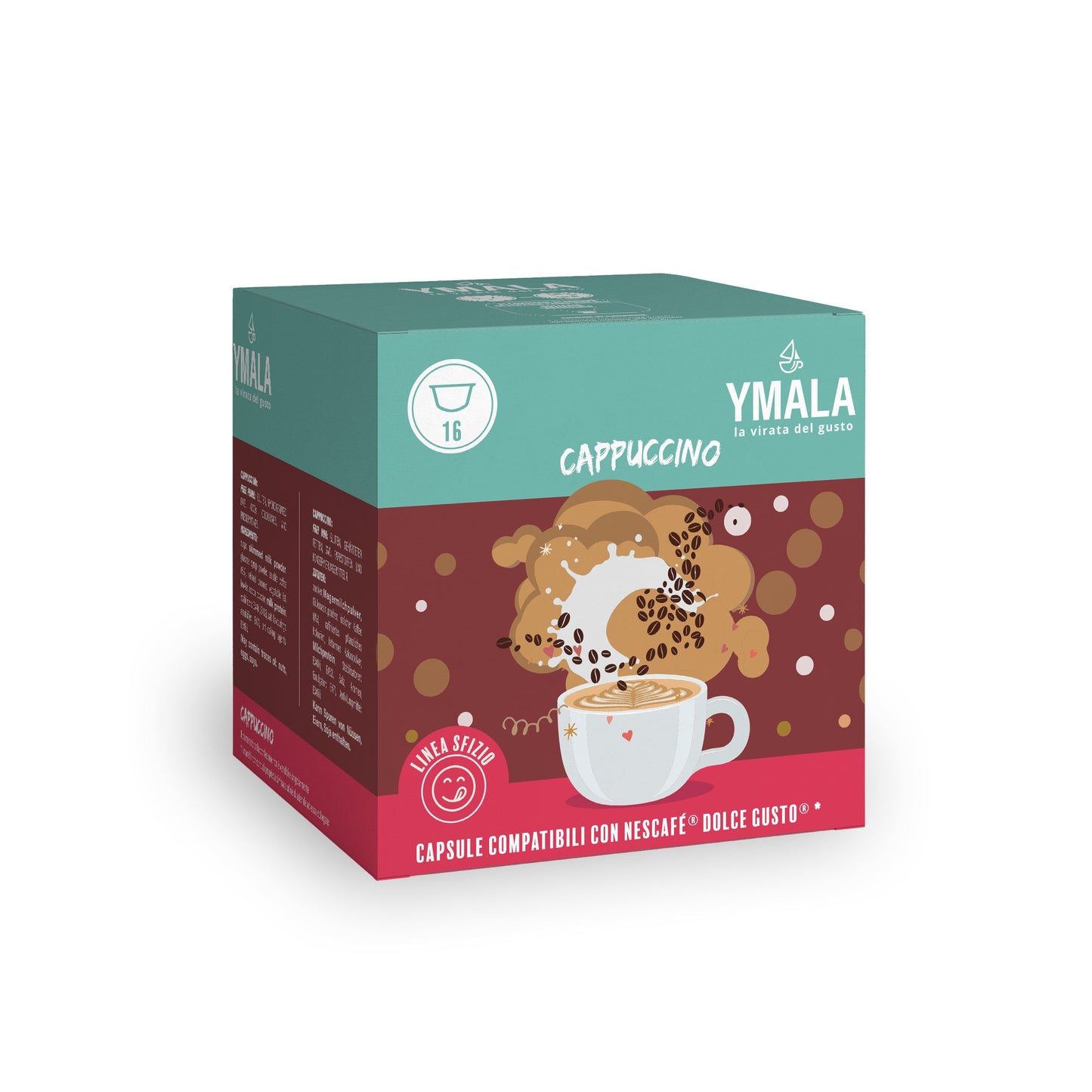 16 Capsule Compatibili Nescafè Dolce Gusto Ymala  cappuccino