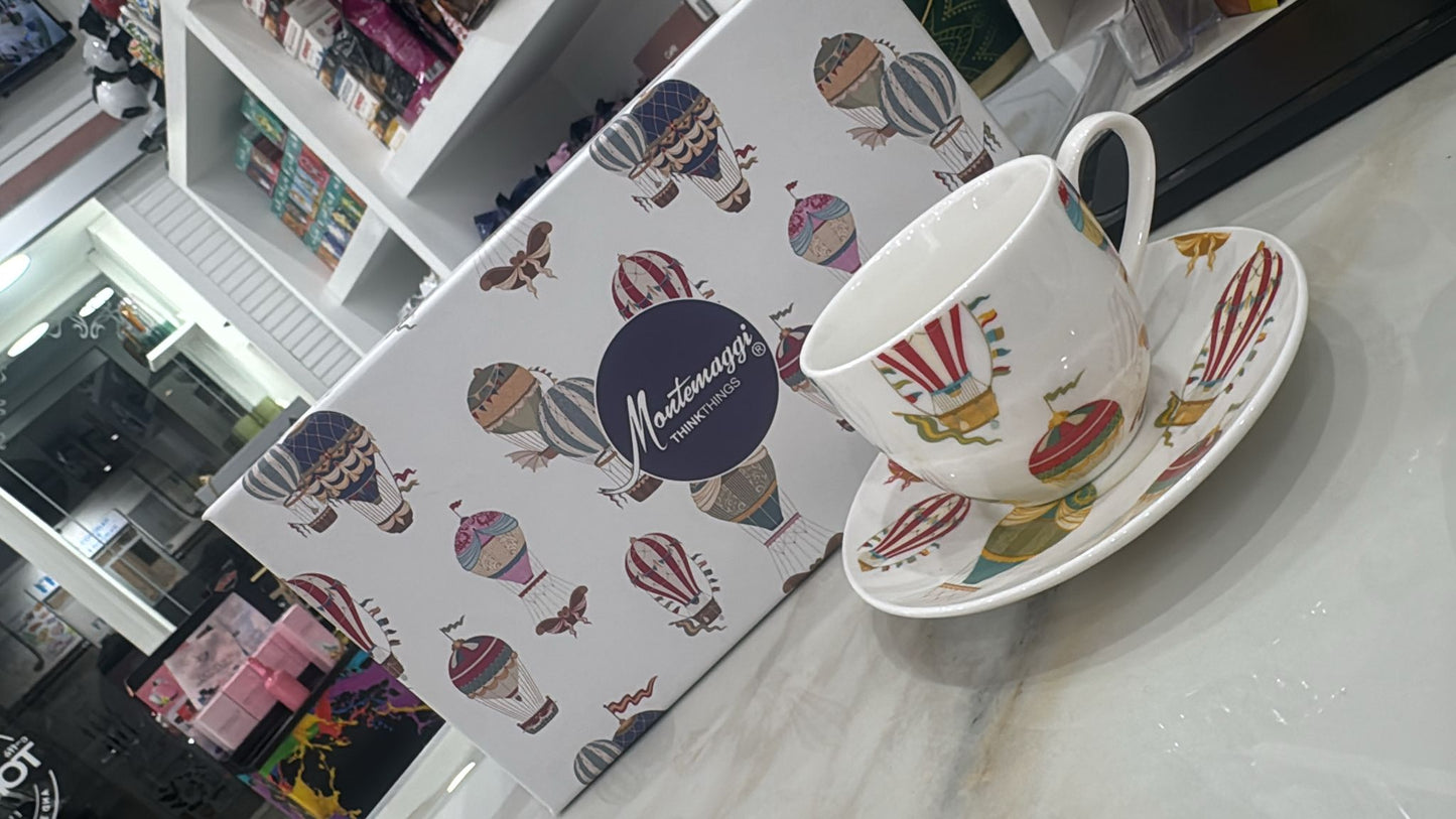 MONTEMAGGI SET DI TAZZE DA CAFFE IN PORCELLANA IN SCT DA REGALO