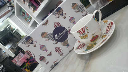 MONTEMAGGI SET DI TAZZE DA CAFFE IN PORCELLANA IN SCT DA REGALO