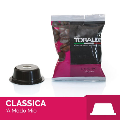 100 Capsule Caffè Toraldo compatibile Lavazza A Modo Mio miscela CLASSICA