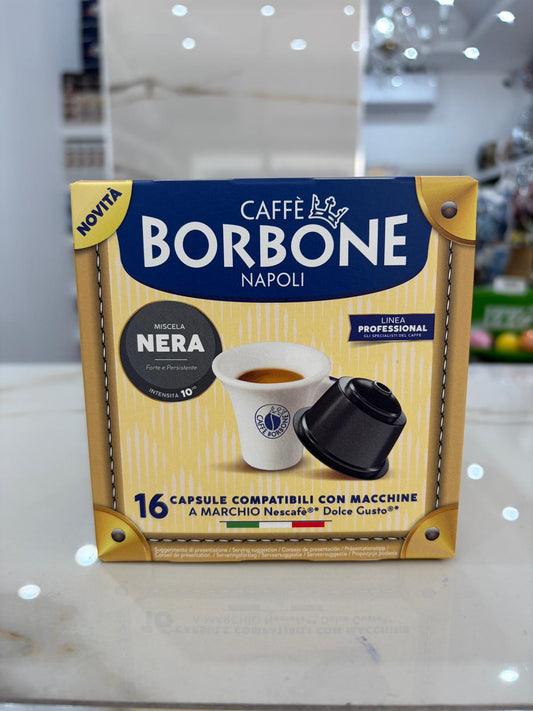 16 CAPSULE BORBONE DOLCE GUSTO MISCELA NERA