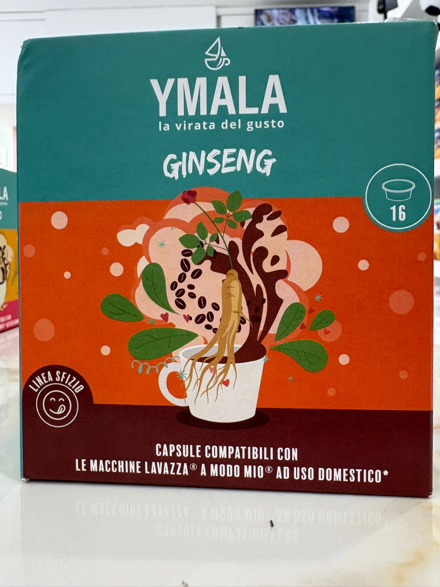16 CPS YMALA LAVAZZA A MODO MIO GINSENG
