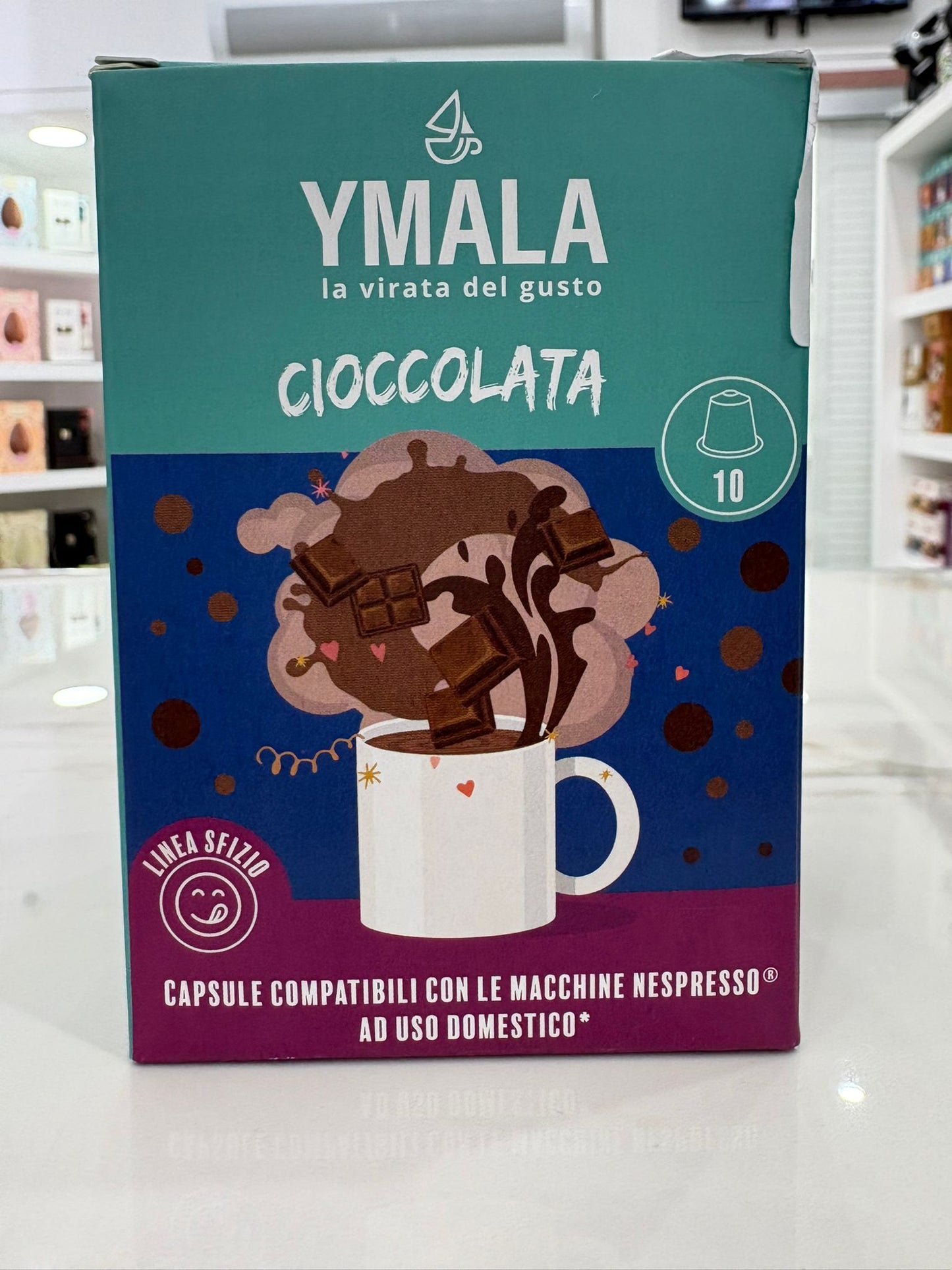 10 CPS YMALA  NESPRESSO  CIOCCOLATA