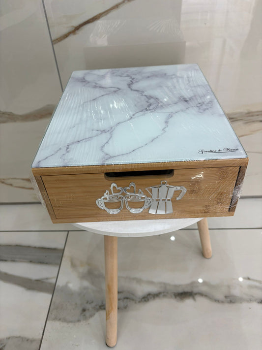 CASSETTI di GIARDINI DI MARZO bianco e griggio