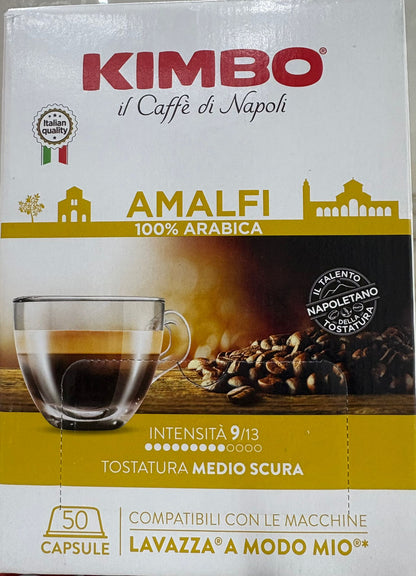 50 capsule KIMBO lavazza a modo mio AMALFI