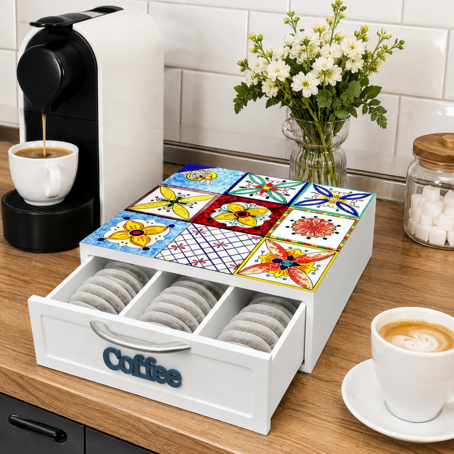 CASSETTO  CIALDE e CAPSULE MAIOLICHE