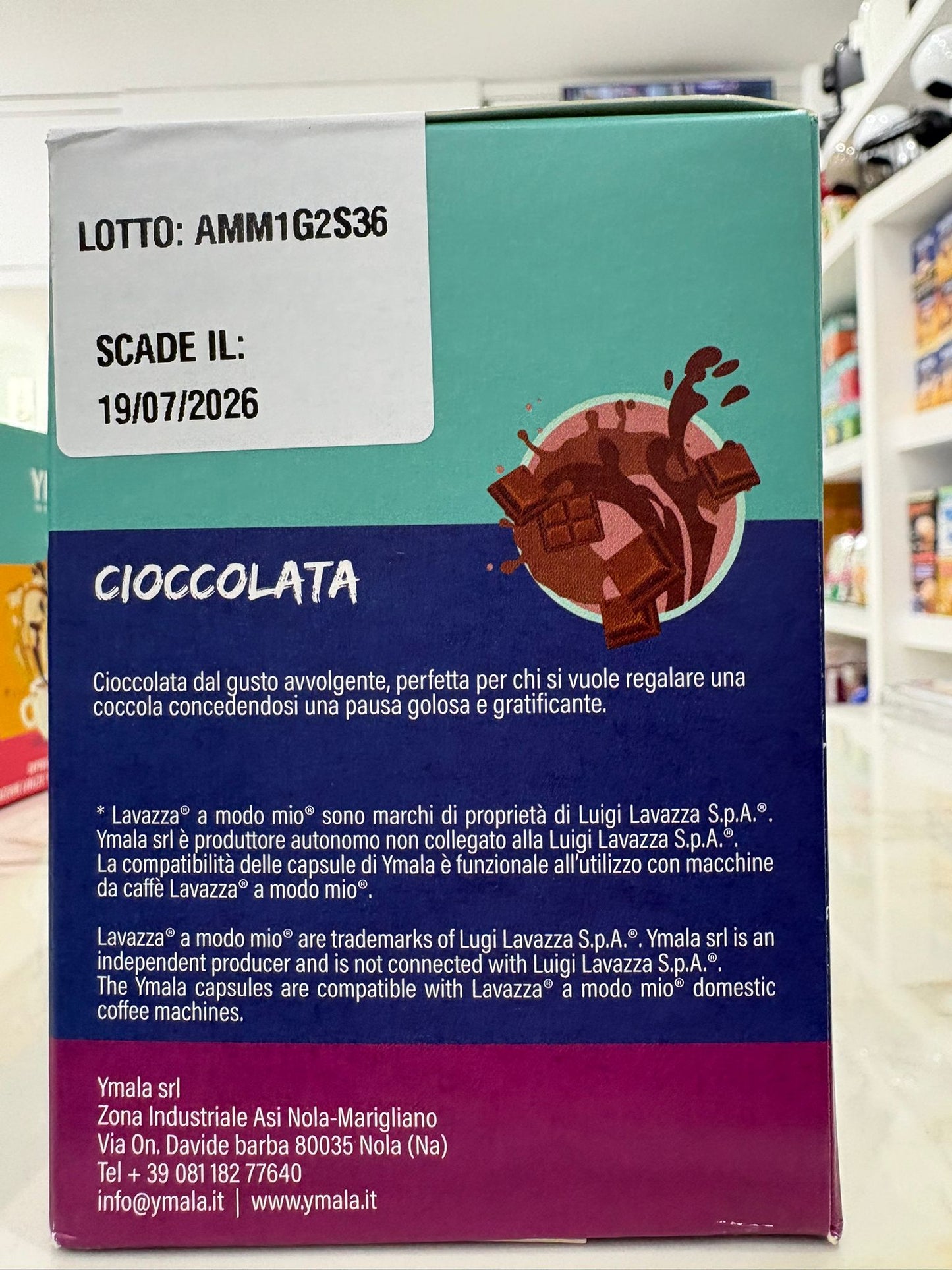 16 CPS YMALA LAVAZZA A MODO MIO CIOCCOLATA