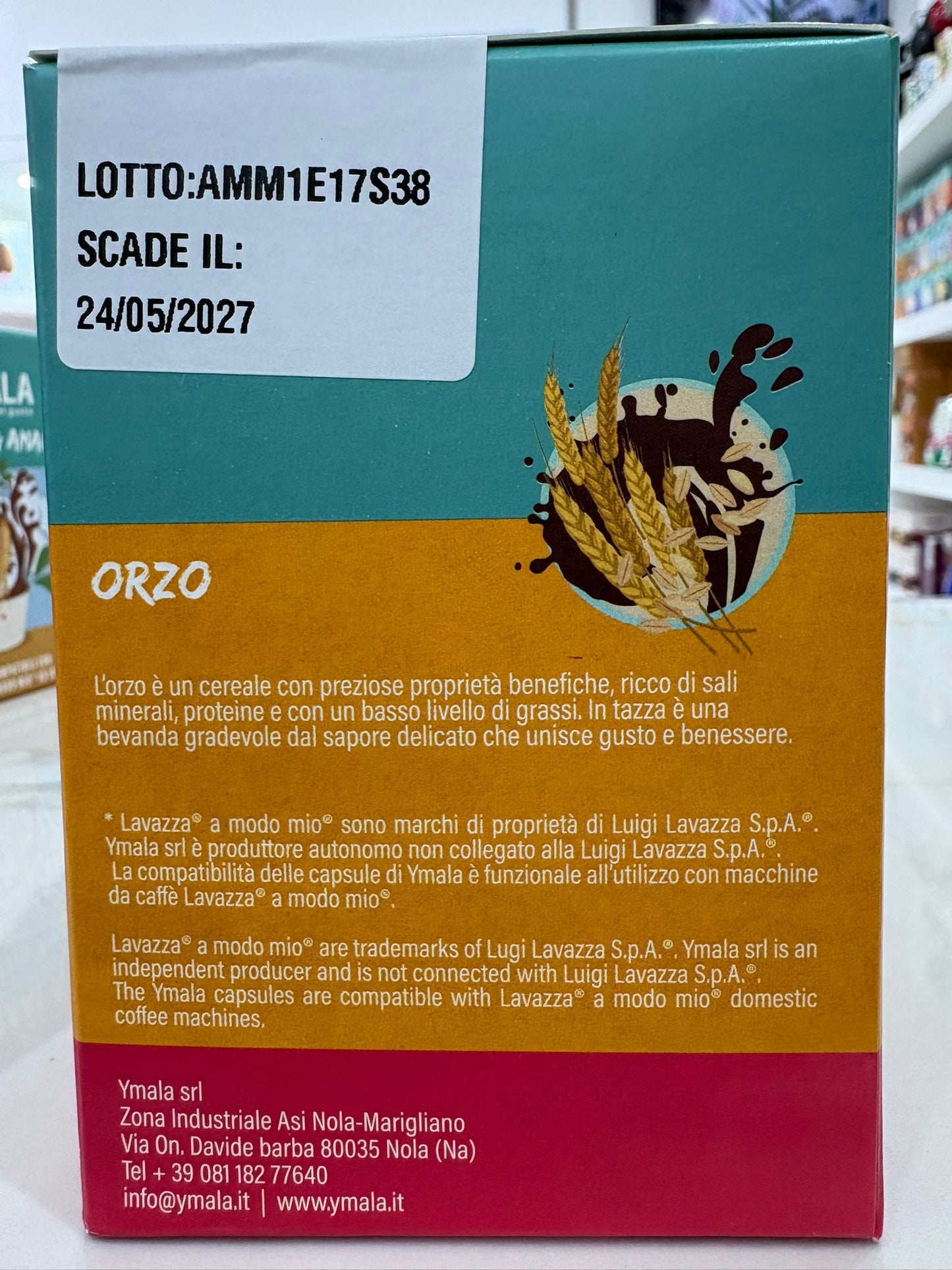 16 CPS YMALA LAVAZZA A MODO  MIO ORZO