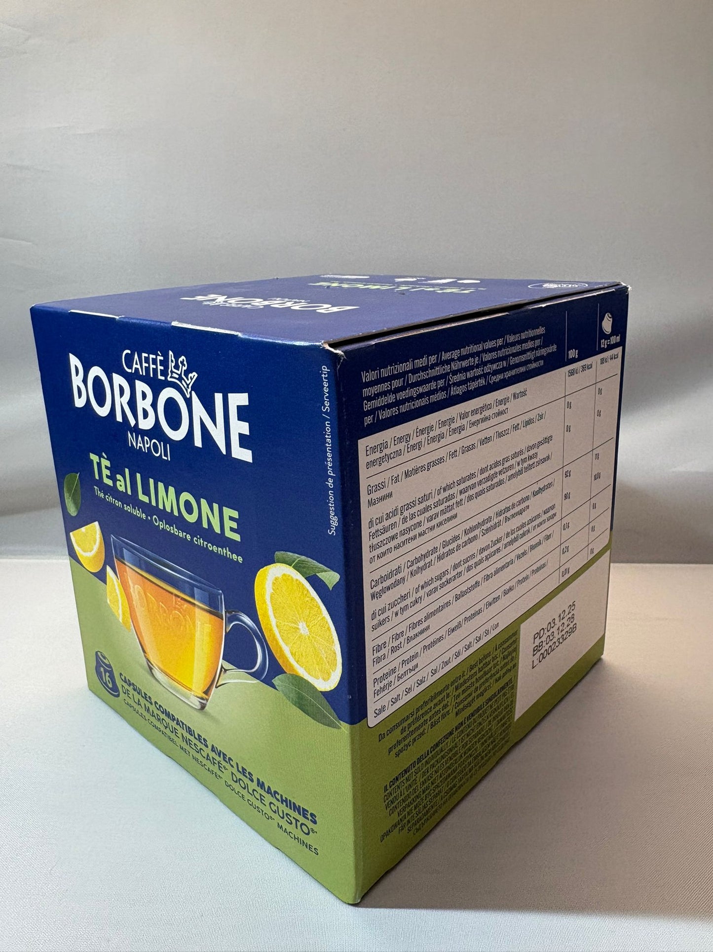 BORBONE DOLCE GUSTO TE AL LIMONE