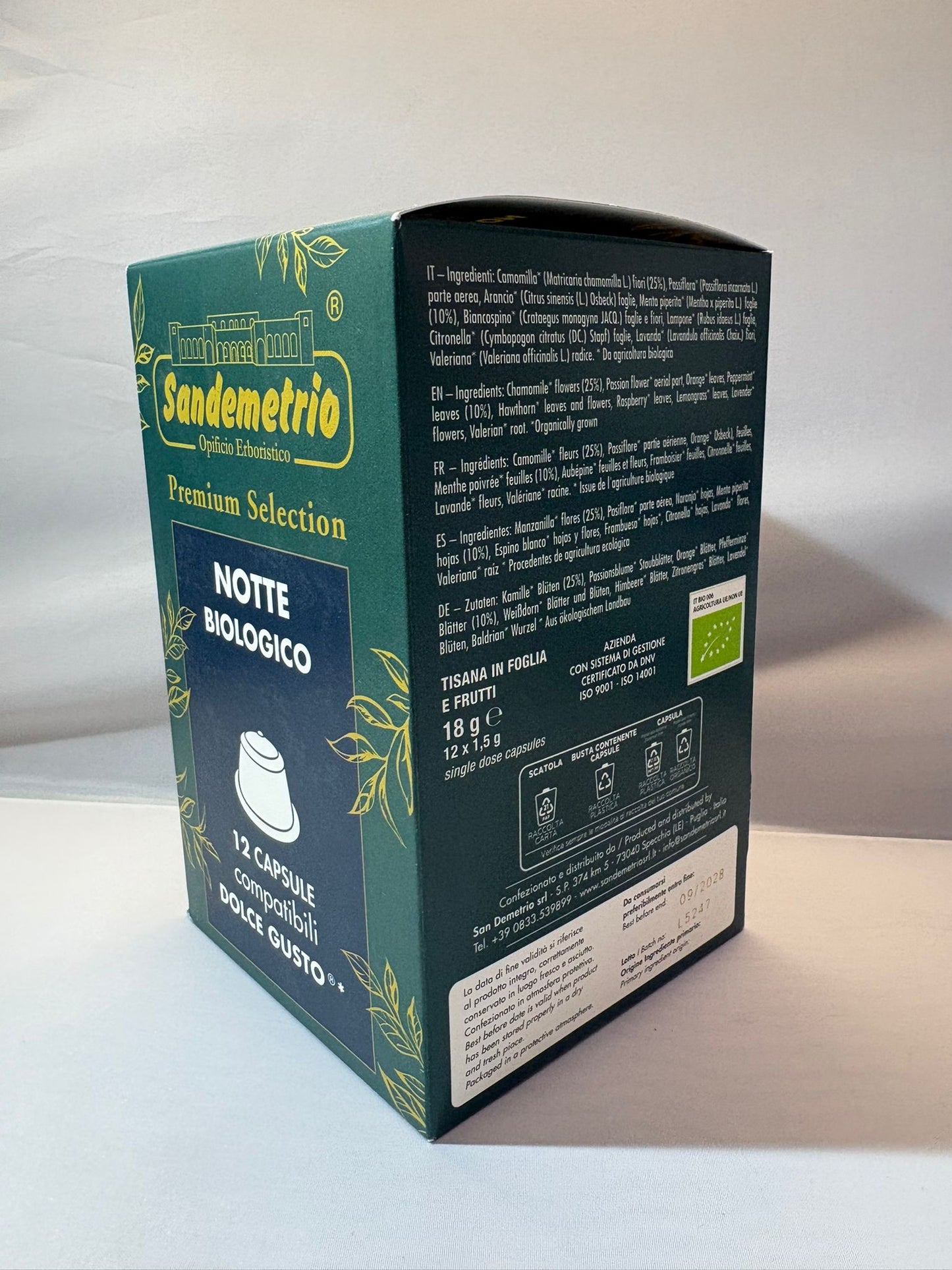 SANDEMETRIO DOLCE GUSTO NOTTE