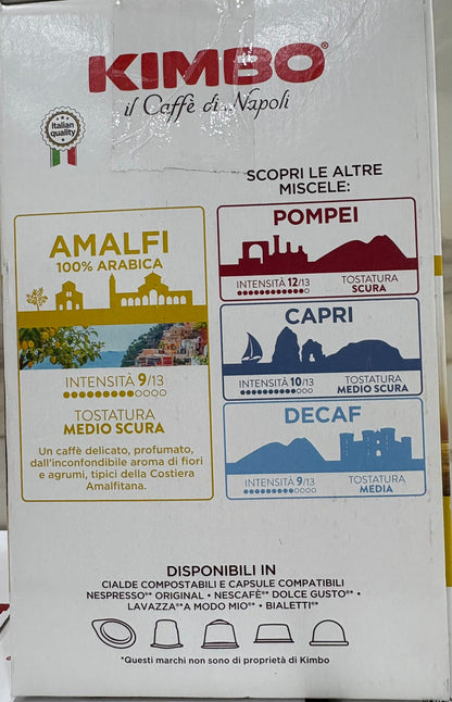 50 capsule KIMBO lavazza a modo mio AMALFI