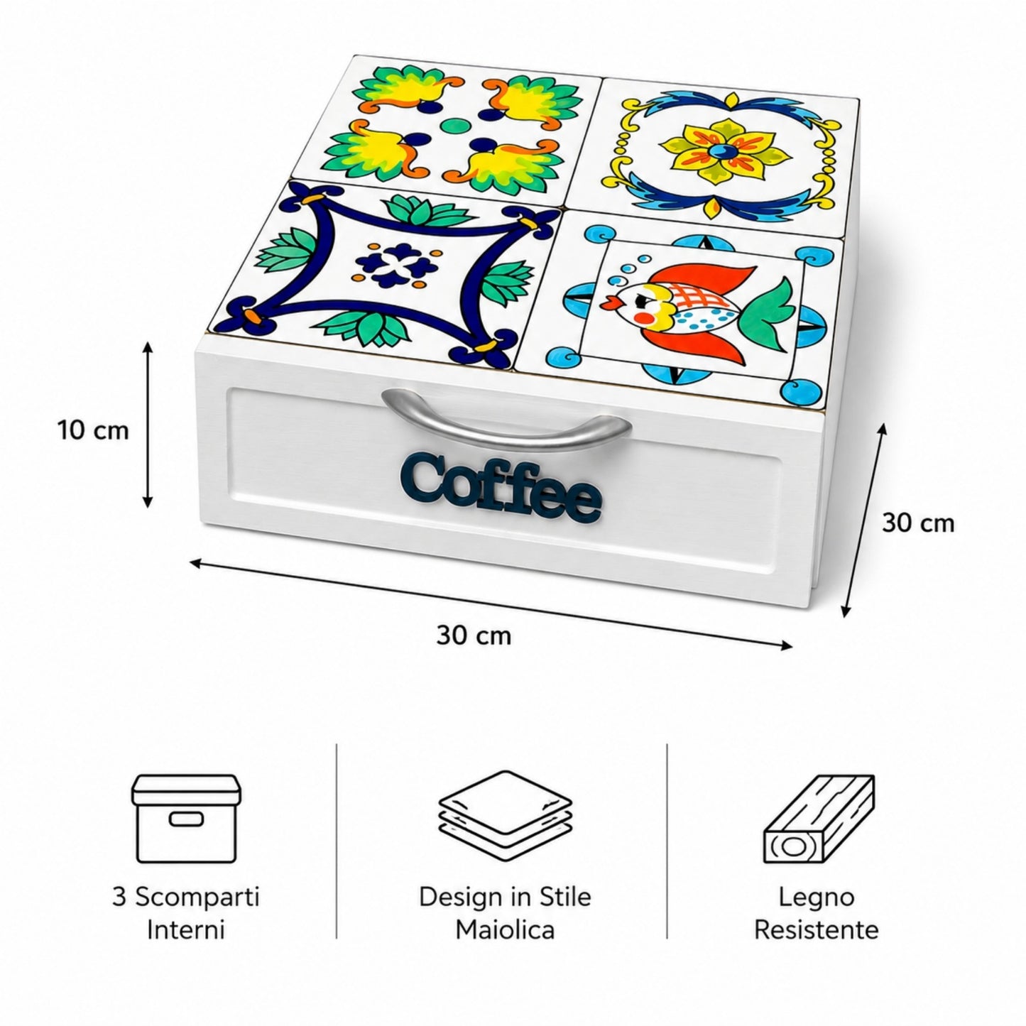 CASSETTO  CIALDE e CAPSULE MAIOLICHE